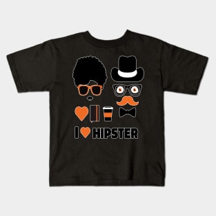 I love hipster style Kids T-Shirt